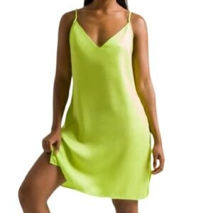 NWT Ettitude 100% Bamboo Sateen Lime Sleep Slip Dress - Sz M